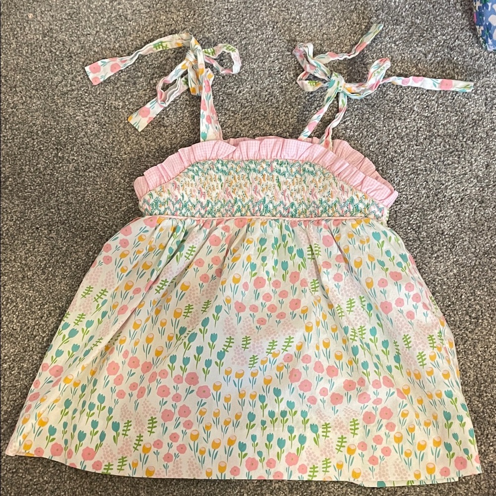 Stitchy fish spring dress